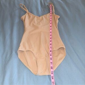 Theatricals For Every Stage One Piece Dance Ballet Leotard in Tan Petite